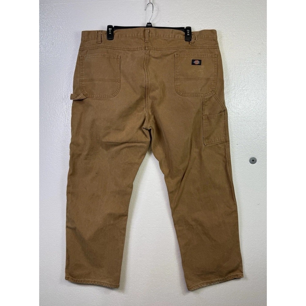 VTG 90s Dickies Carpenter Work Pants Mens Szâ 46x30 Tan Canvas Relaxed Work Wear
